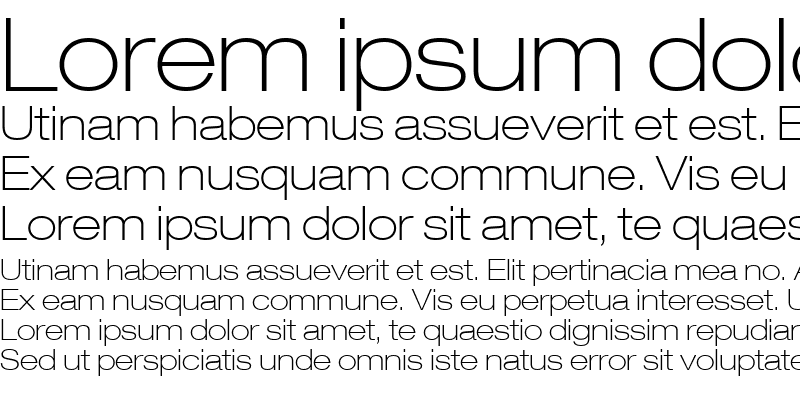 Sample of HelveticaNeue LT 33 ThinEx