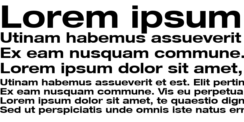 Sample of HelveticaNeue LT 53 Ex Bold
