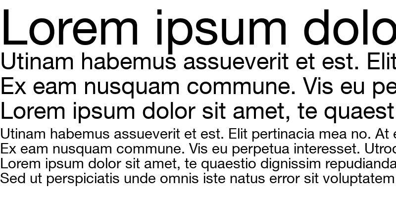 Sample of HelveticaNeue LT 55 Roman