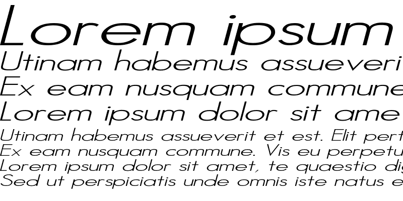 Sample of Hemet Italic