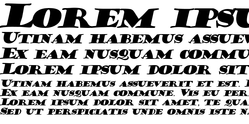 Sample of Hermann Bold Italic