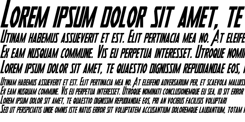 Sample of Heroes Assemble Condensed Italic Condensed Italic