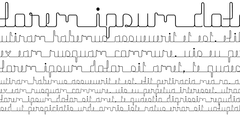 Sample of herrliches script Regular