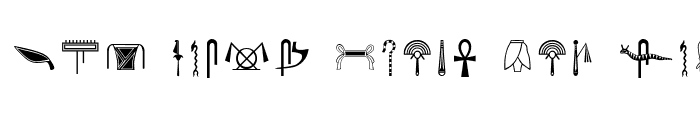 Preview of HieroglyphH Regular