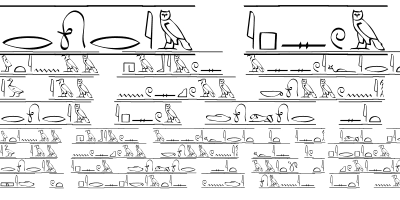 Sample of Hieroglyphic Cartouche Regular