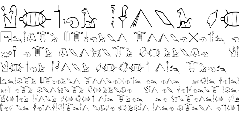 Sample of Hieroglyphic Decorative Regular