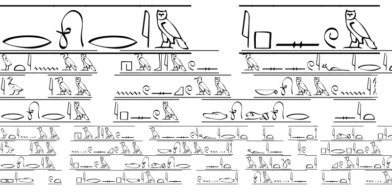 Sample of Hieroglyphic