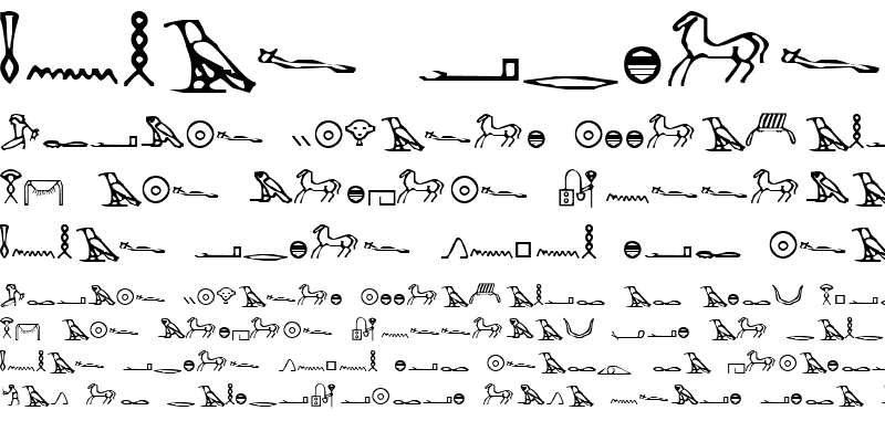 Sample of Hieroglyphics Normal