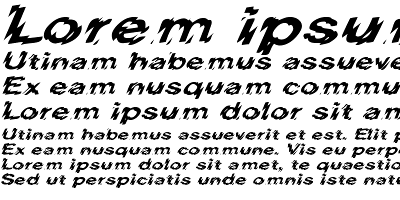 Sample of HighVoltageExtended Italic