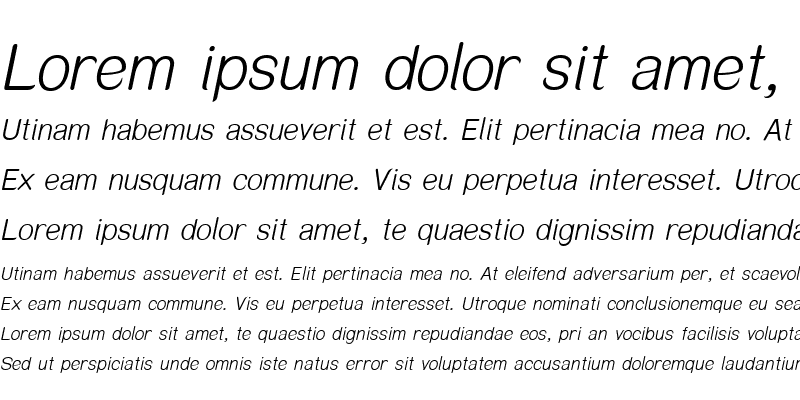 Sample of Himmaparnt Italic
