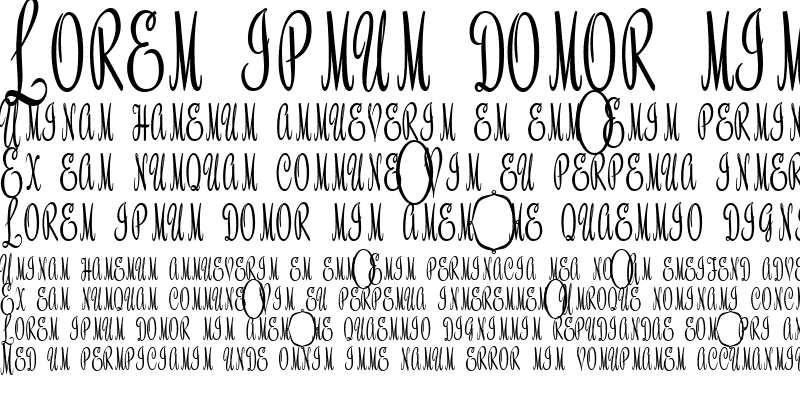 Sample of HMRoselyn Script Monograms DEMO