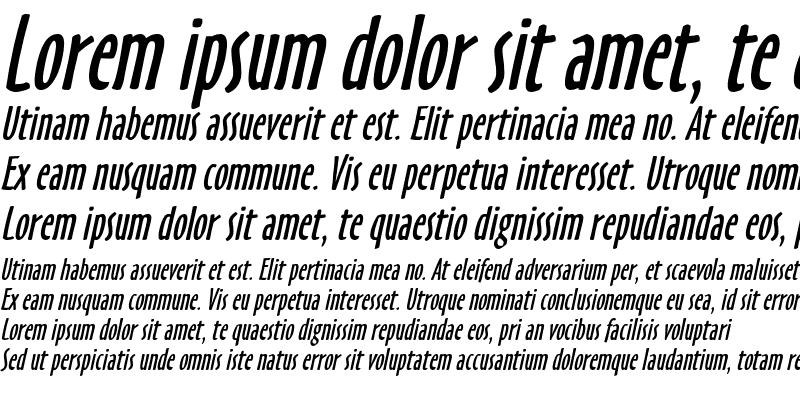 Sample of Hobby Extended Italic