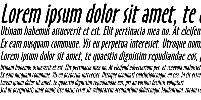 Sample of HobbyExtended Italic