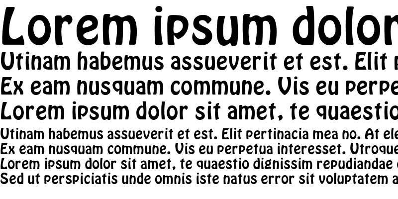 Sample of Hobo Font