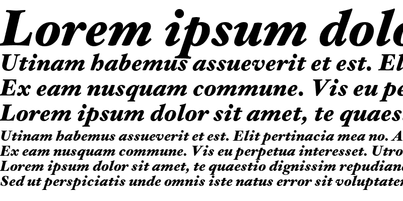 Sample of Hoefler Text Black Italic