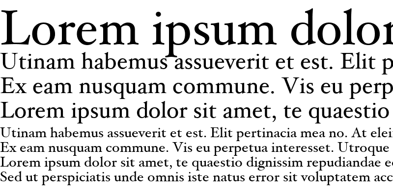 Sample of Hoefler Text Regular