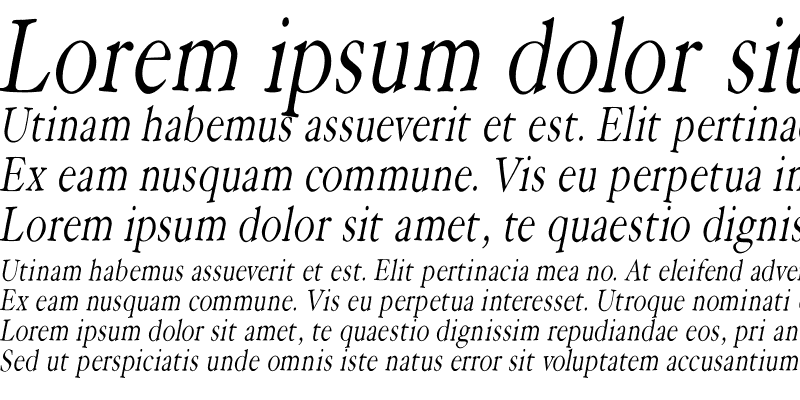 Sample of HoffmanFL Medium Italic