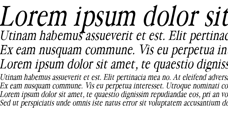 Sample of HollaMediaeval Medium Italic