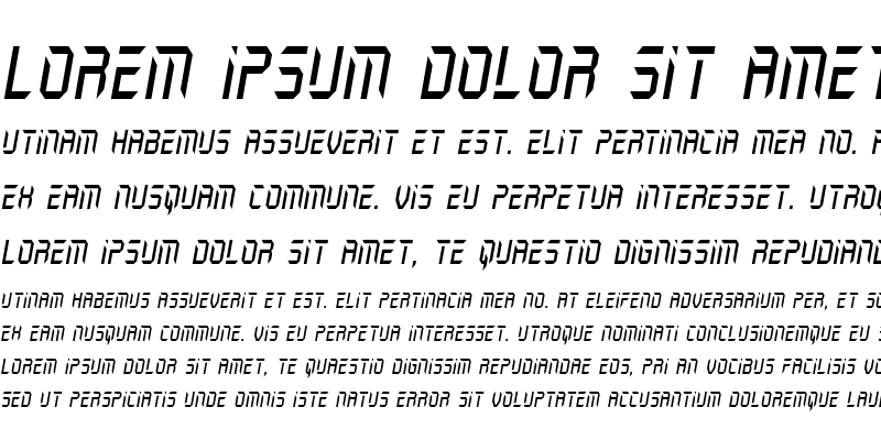 Sample of Holo-Jacket Condensed Italic