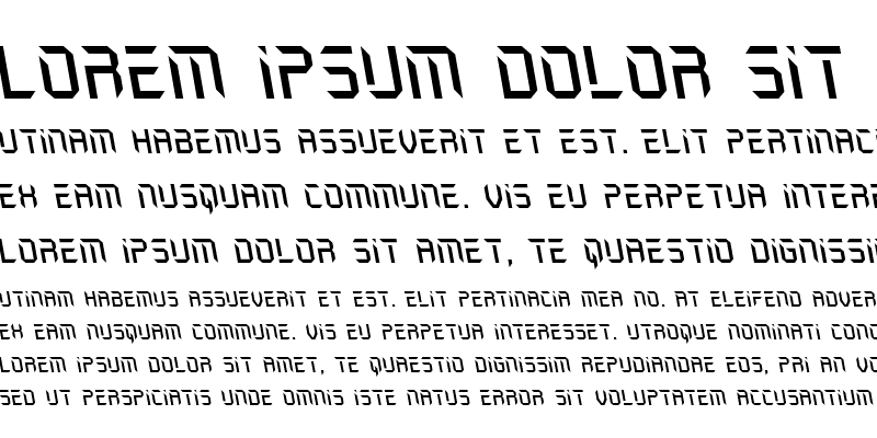 Sample of Holo-Jacket Leftalic Italic