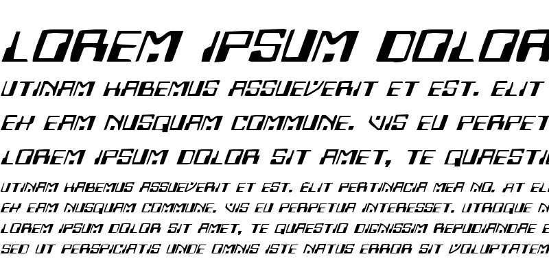 Sample of Homemade Robot Expanded Italic Expanded Italic