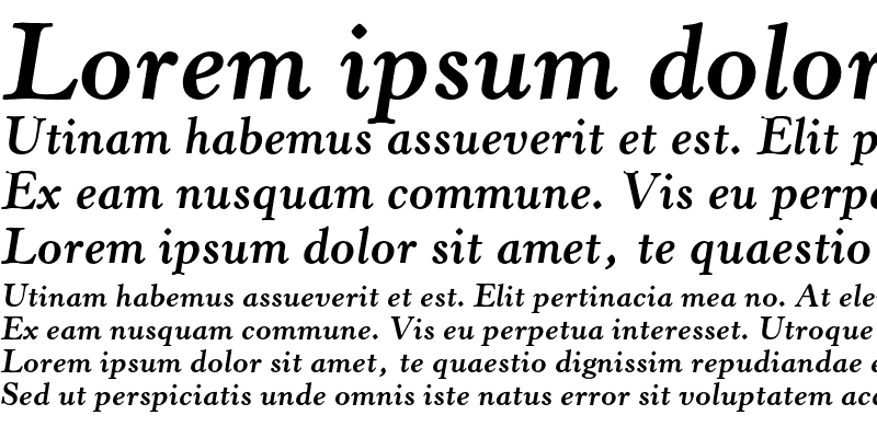 Sample of Horley Old Style MT Std Bold Italic
