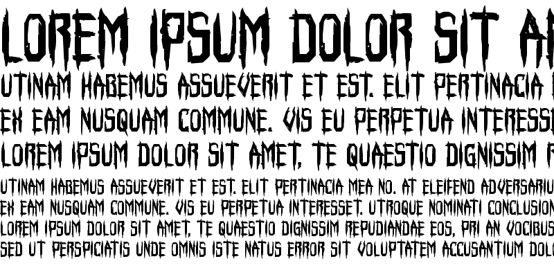 Sample of Horroroid Bold Bold