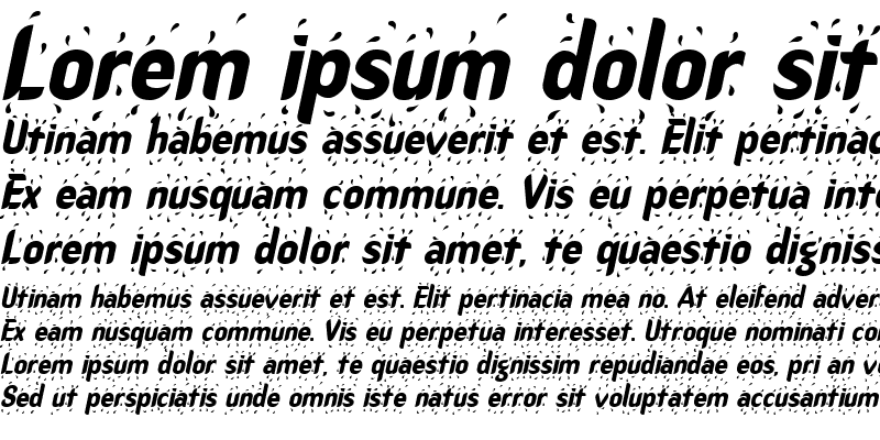 Sample of HotStuff Italic