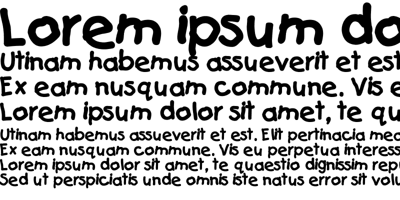 Sample of HP-Kids Heavy Bold