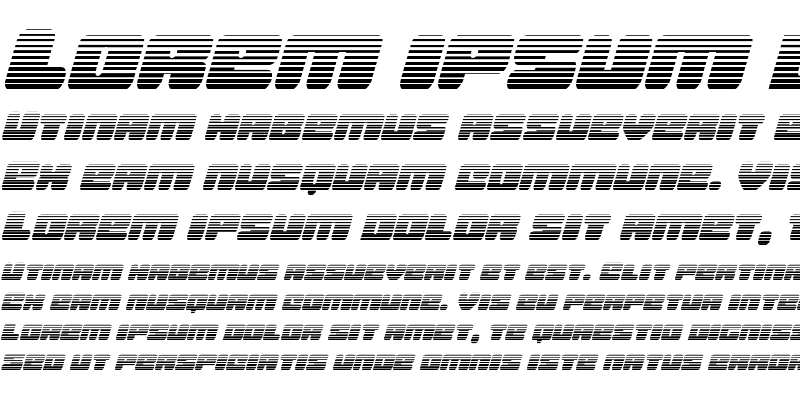 Sample of Hula Hoop Girl Gradient Italic Italic