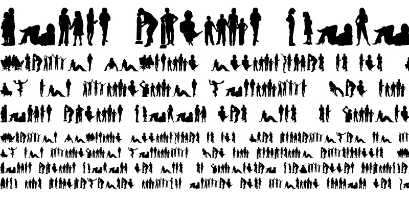Sample of Human Silhouettes Free Four