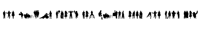Preview of Human Silhouettes Free Six Regular