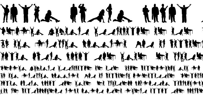 Sample of Human Silhouettes Free Two