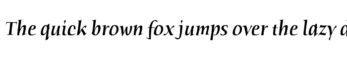 Preview of Humana Serif ITC Medium Italic