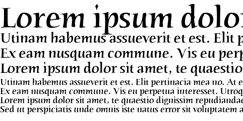 Sample of Humana Serif Md ITC TT Medium