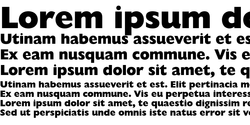 Sample of Humanist 521 Extra Bold