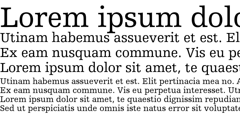 Sample of Humanist Slabserif 712