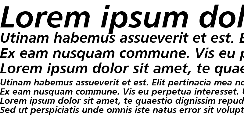Sample of Humnst777 BT Bold Italic