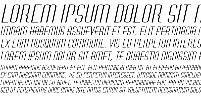 Sample of Hustle Extended Italic