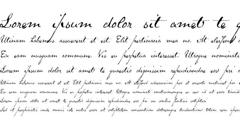 Sample of HW, FountPen - Schooner Script