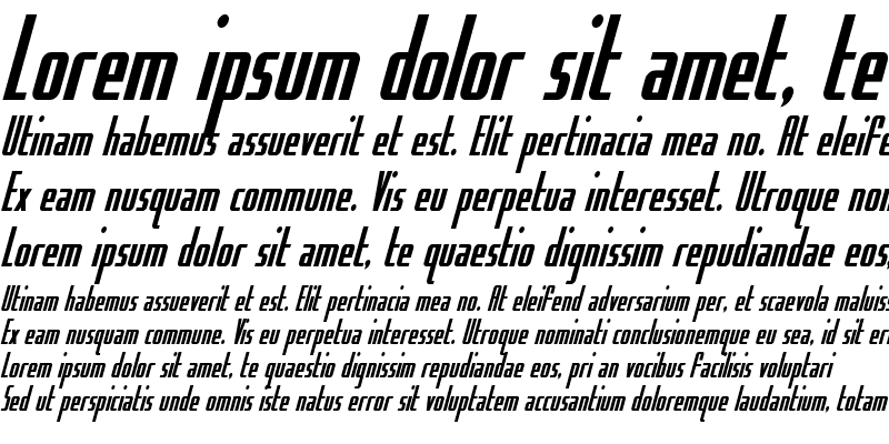 Sample of Hydro Squad Condensed Condensed Italic