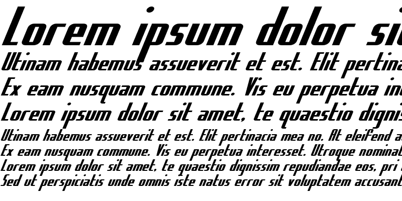 Sample of Hydro Squad Expanded Expanded Italic
