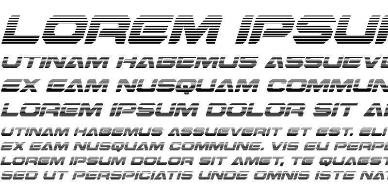 Sample of Hyper Viper Gradient Italic Italic