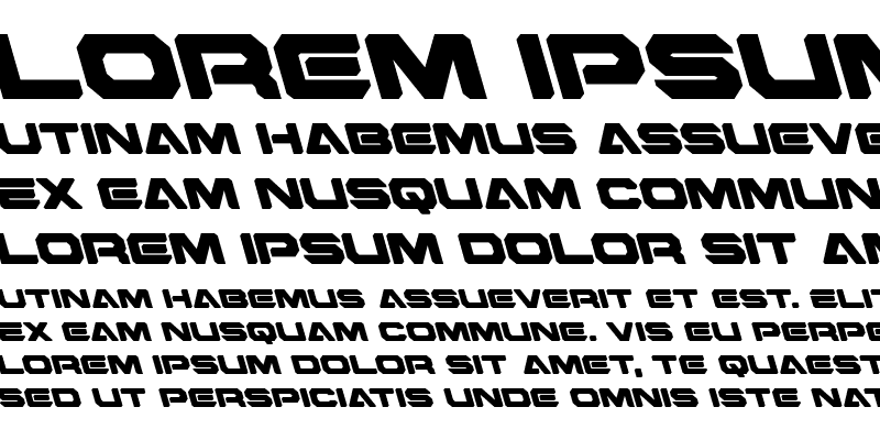 Sample of Hyper Viper Leftalic Italic