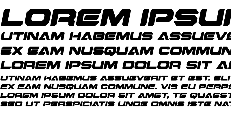 Sample of Hyper Viper Semi-Italic Semi-Italic