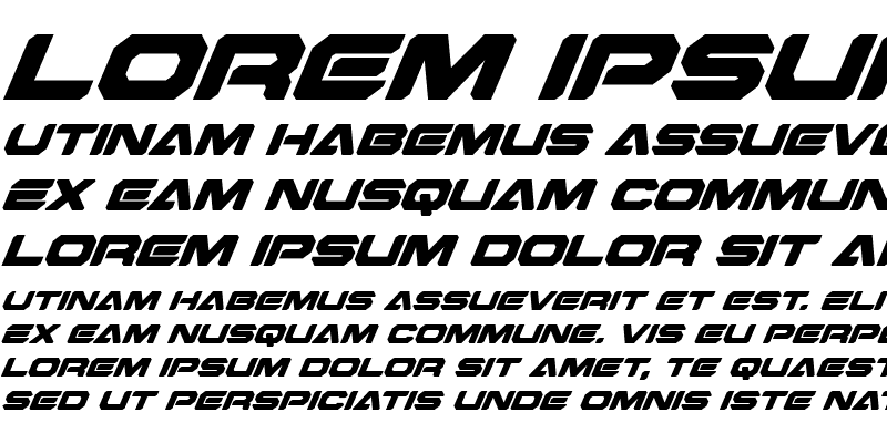 Sample of Hyper Viper Super-Italic Italic