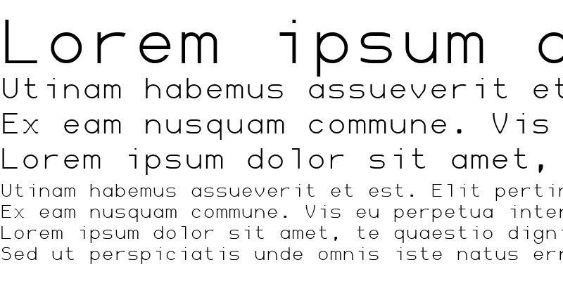 Sample of HyperFont Normal