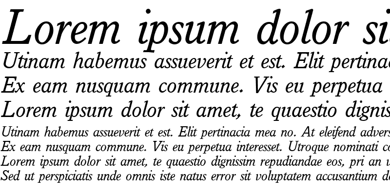 Sample of I832-Slab Italic