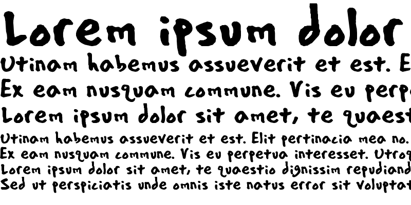 Sample of ians font Regular