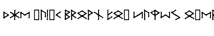 Preview of Ice-egg Futhark Runes Regular